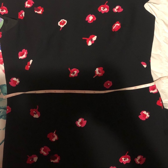 Kate Spade Floral Print Ruffle Collared Dress - Picture 10 of 10